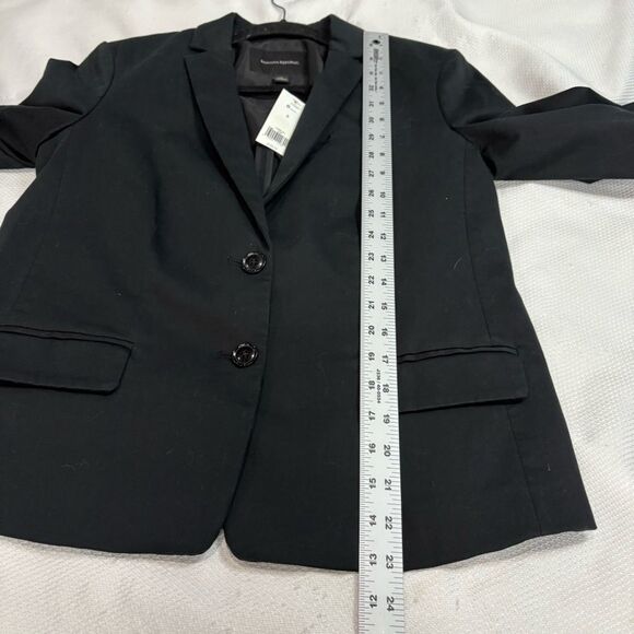 Banana Republic Black Two Button Closure Career Blazer Sz 8 - Picture 4 of 9